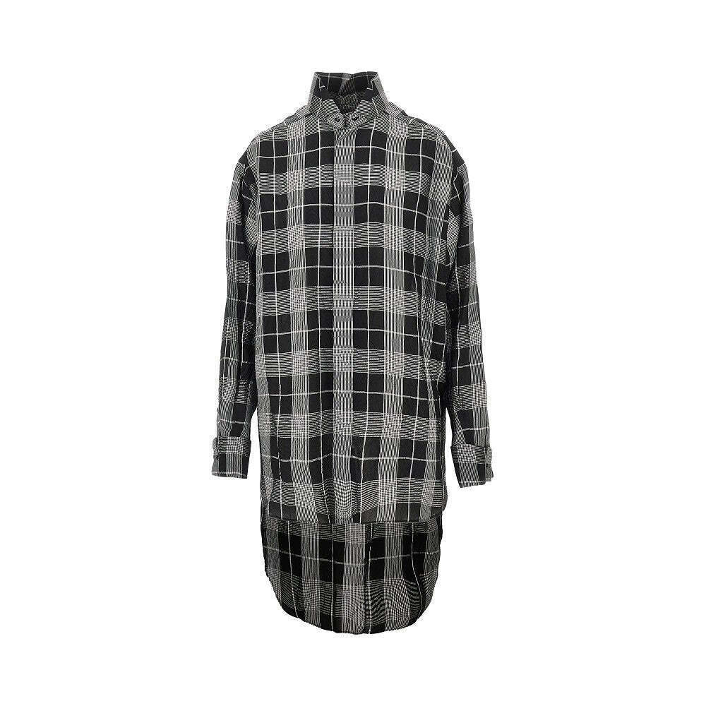 Phoebe Philo Check Viscose Oversized Shirt